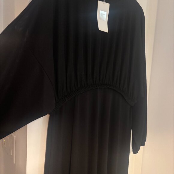 Zara Black Long Sleeve Dress - Picture 6 of 8
